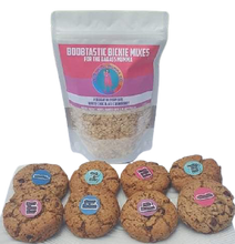 Load image into Gallery viewer, Triple Boobtastic White Chocolate Cranberry Bickies and White Chocolate Cranberry Bickie Mixes Starter Pack